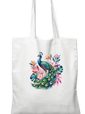 Peacock Toucan or Macaw Bag or Mug Fun Custom made New Pick one or bunlle